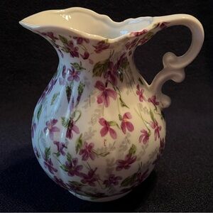 Floral Inarco Ceramic Pitcher